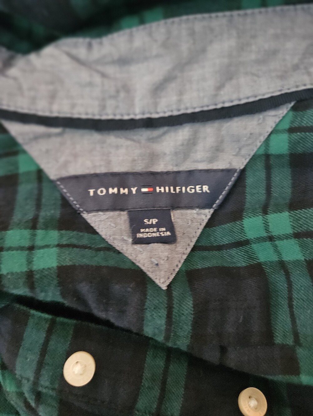 Tommy Hilfiger Lightweight Flannel Top Small - Picture 4 of 4